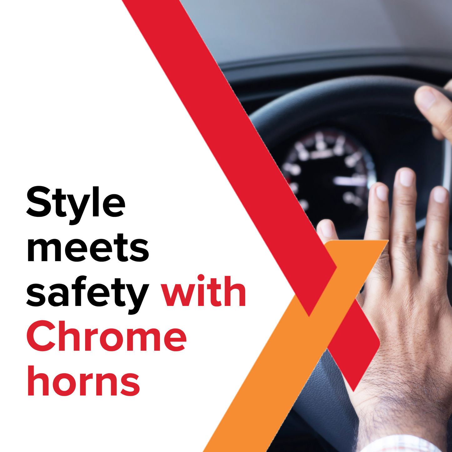 Windtone 12V 90 DIA Chrome