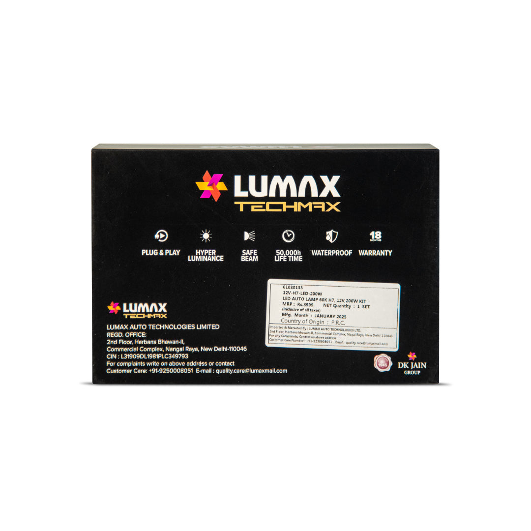 LED AUTO LEMP H7, 12V,200W KIT