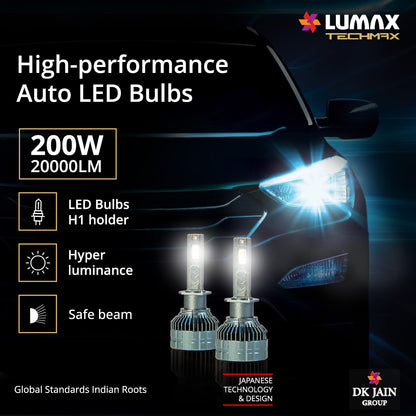 LED AUTO LEMP H1, 12V,200W KIT