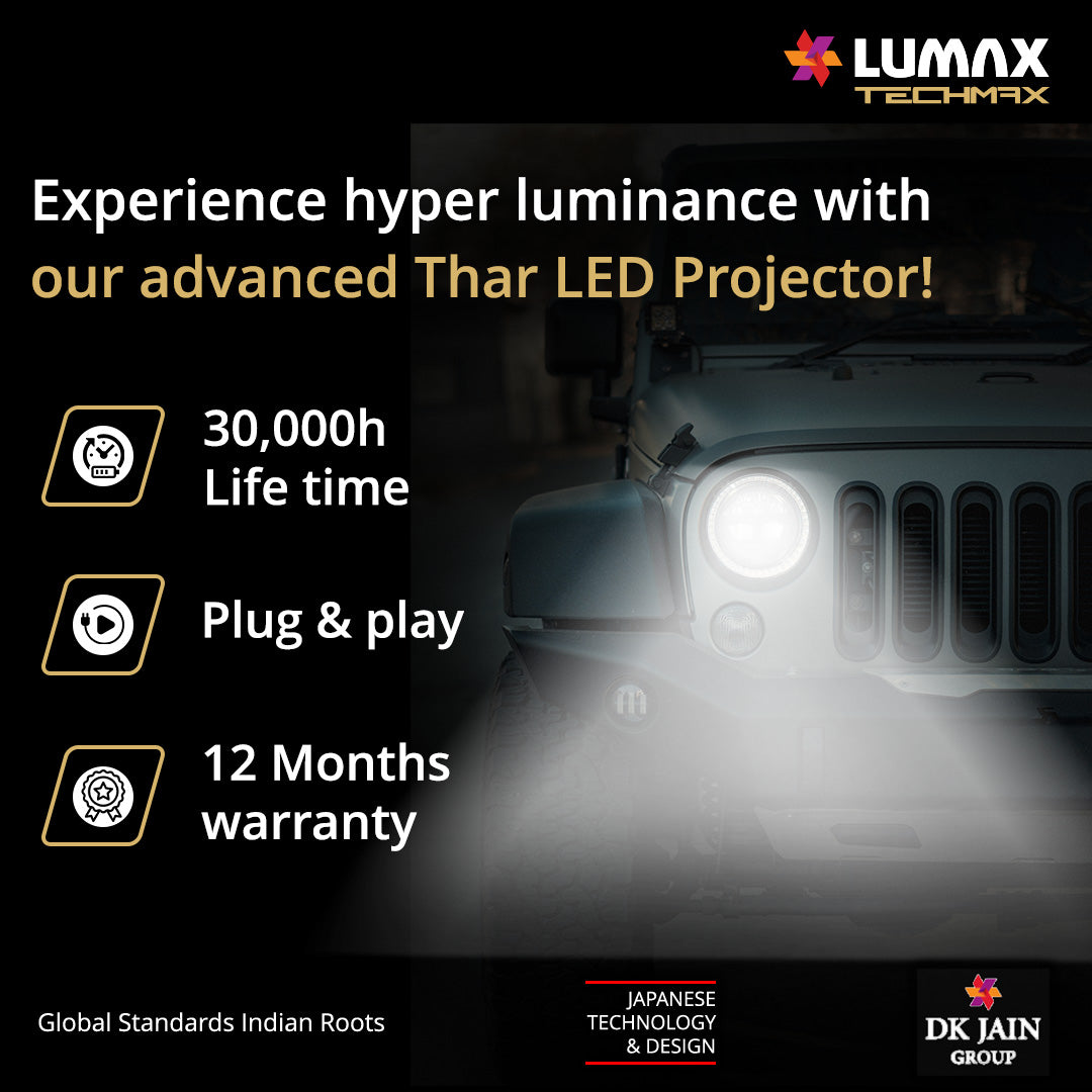 7'' H/L PRJECTOR LED DRL SET THAR